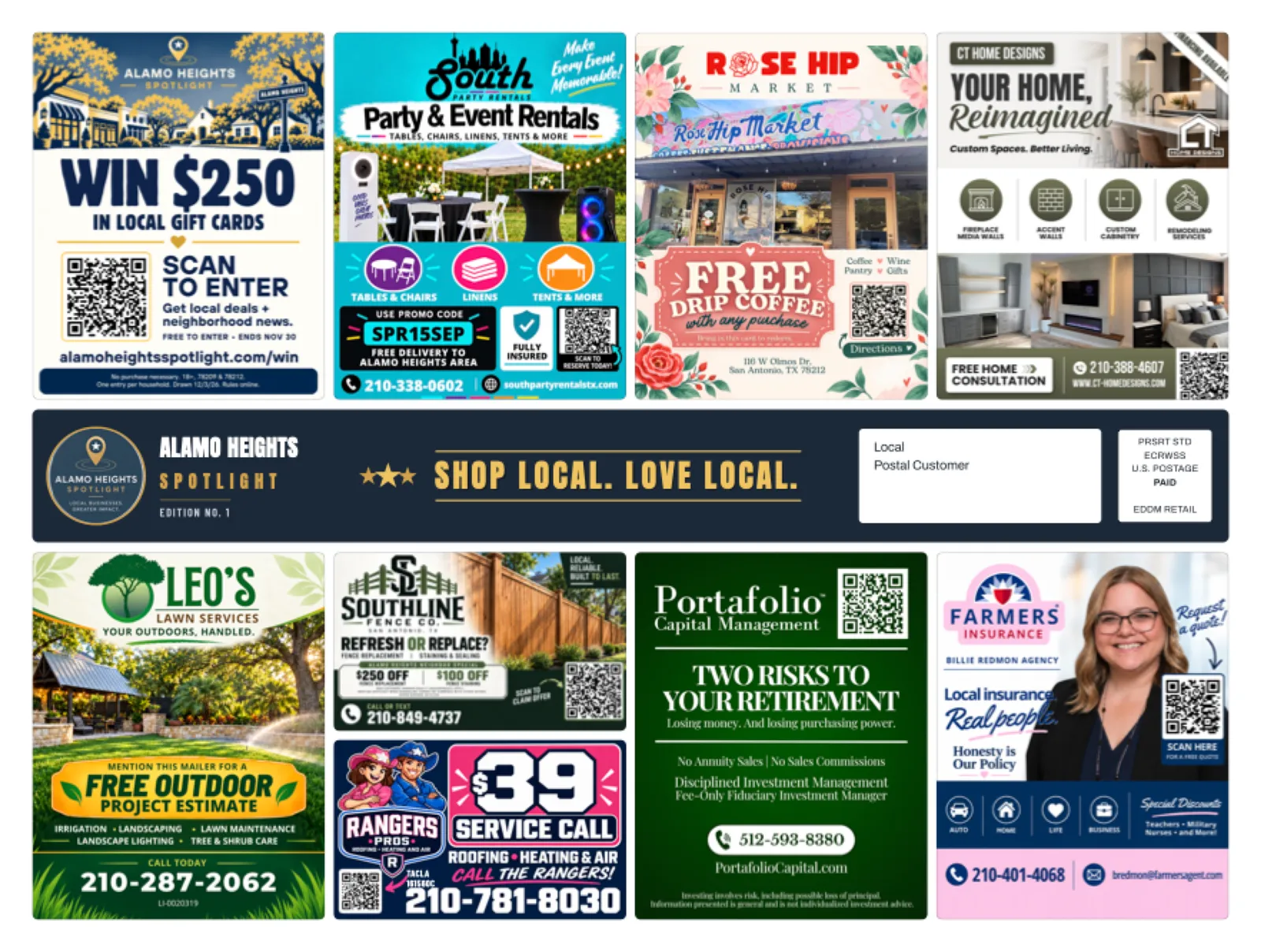 Front of sample Alamo Heights artwork — preview for The Dominion Spotlight